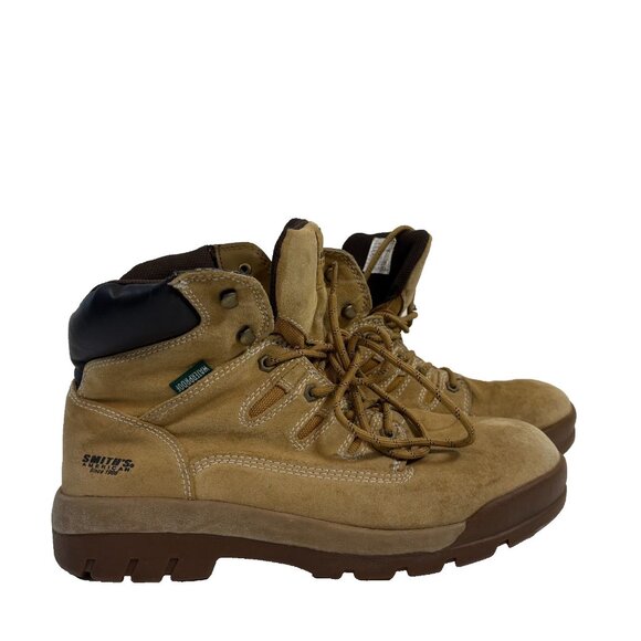 Smith American Work Boots Mens Size 13 Waterproof Wheat Brown Leather main image 4